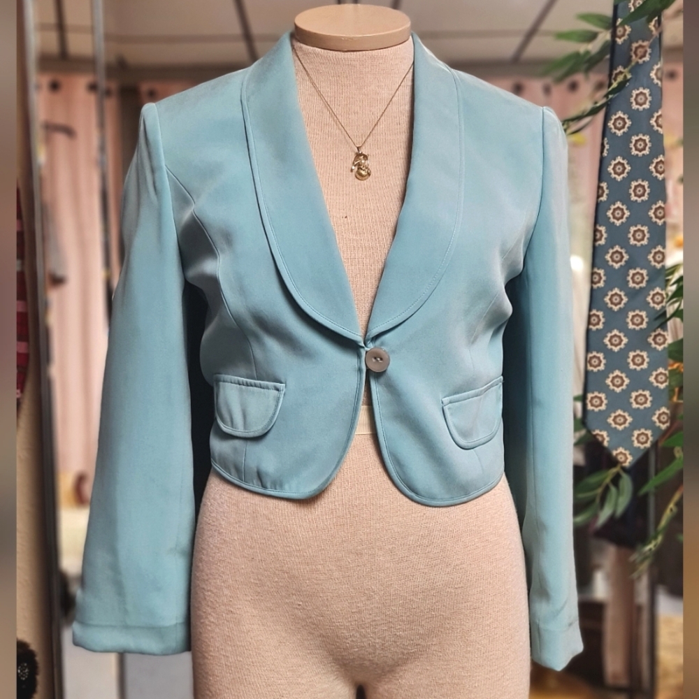 Blue Silk Jones New York Suit Blazer size 4